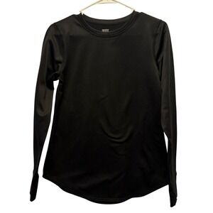 Cuddl Duds Climate Right‎ Thermal Long Sleeve Top Base layer Black M